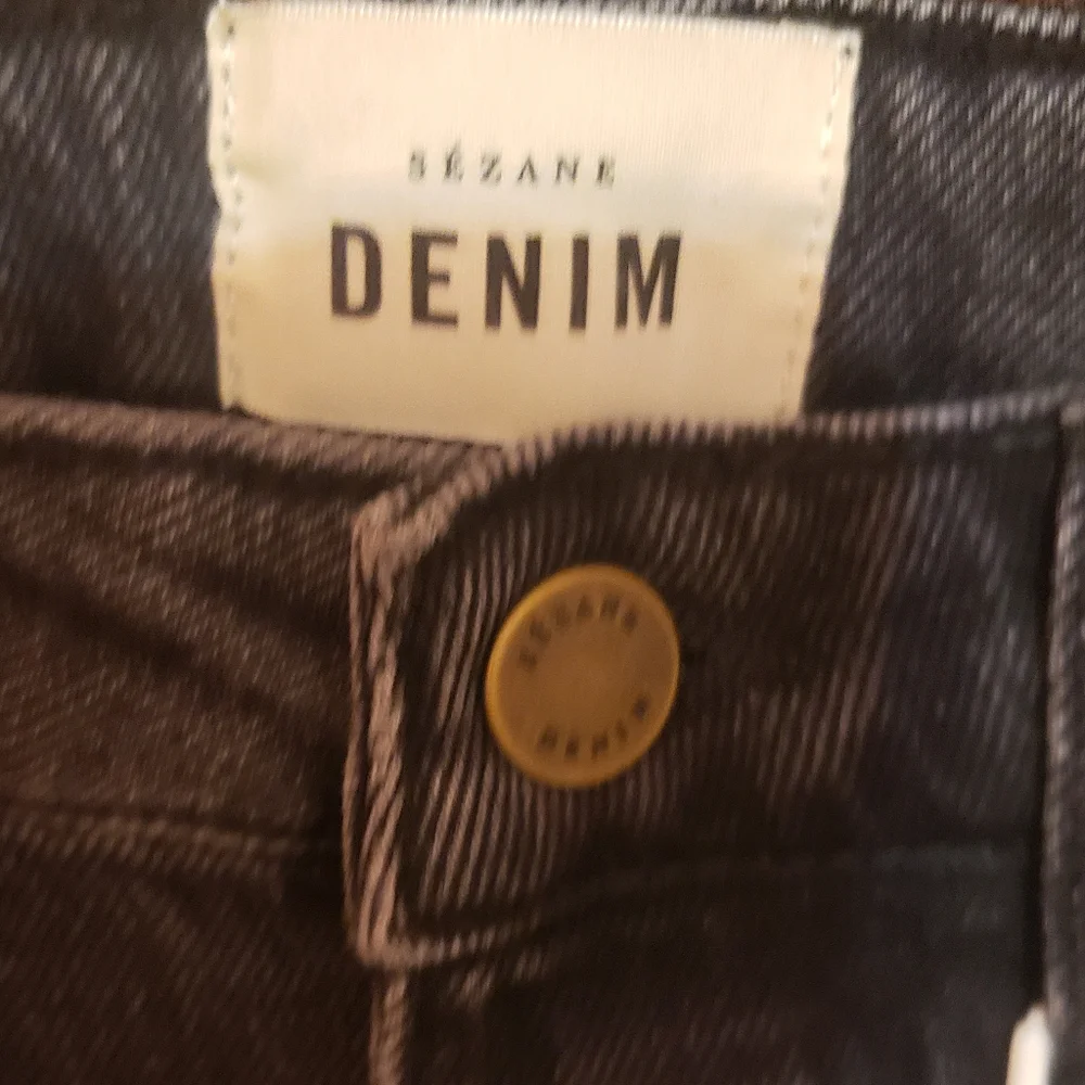 NWT Sezane The Green Blue Jean Brut SexyTall in Grey